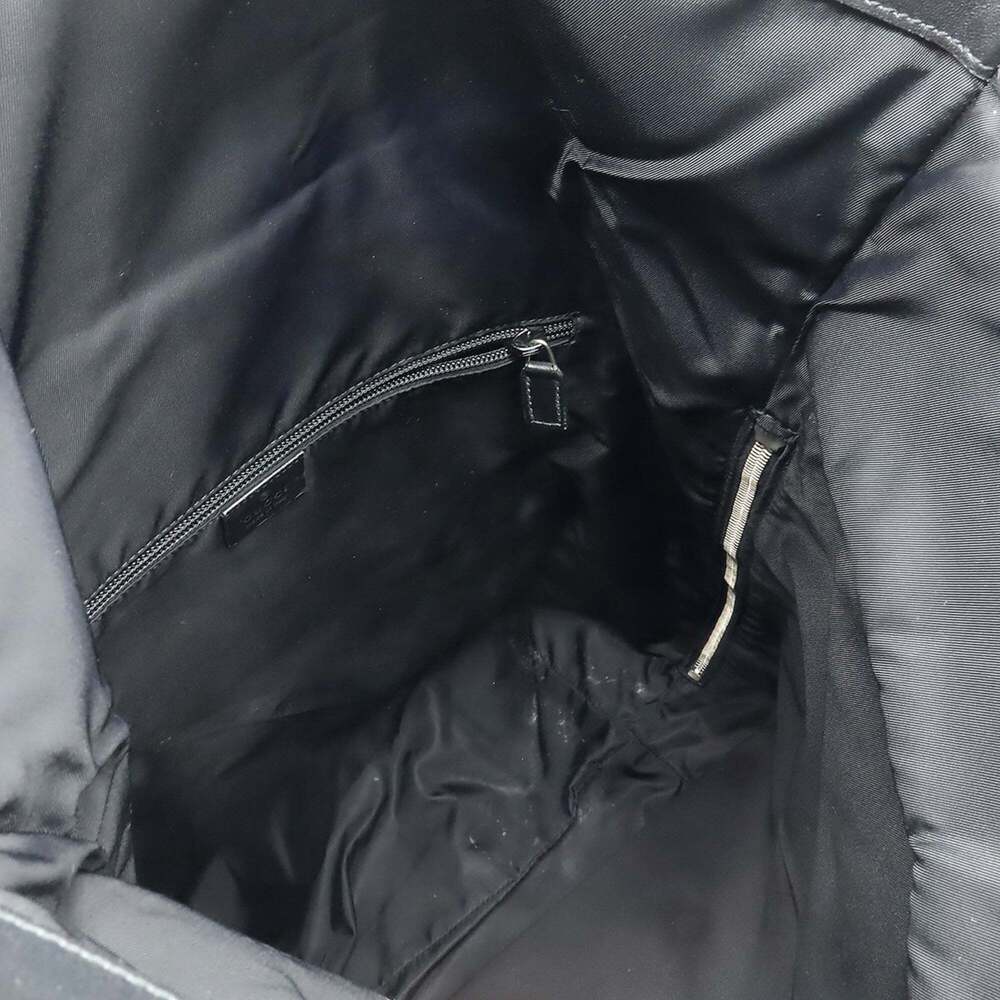 GUCCI Authentic Black Leather Backpack - Picture 8 of 10